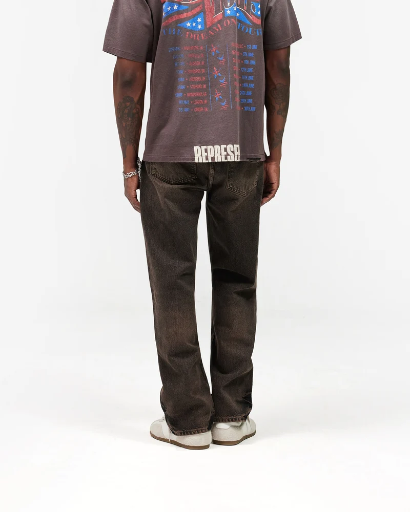 R2 Straight Leg Denim - Bark