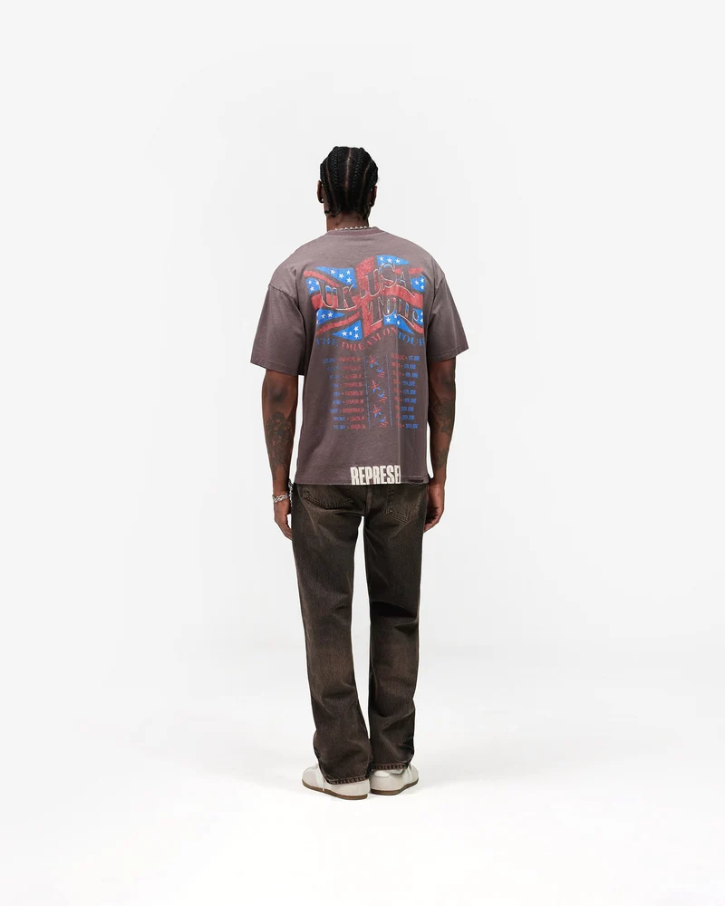 R2 Straight Leg Denim - Bark
