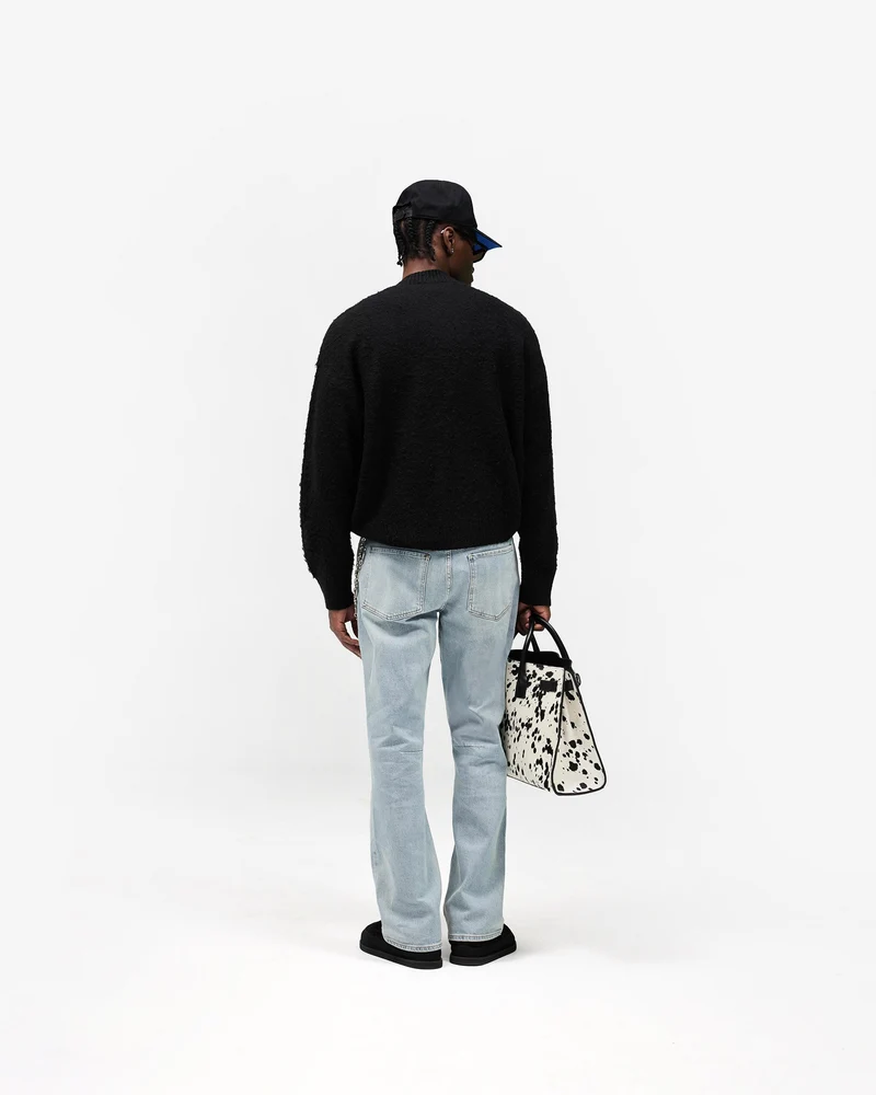 Knitted Bomber Jacket - Jet Black