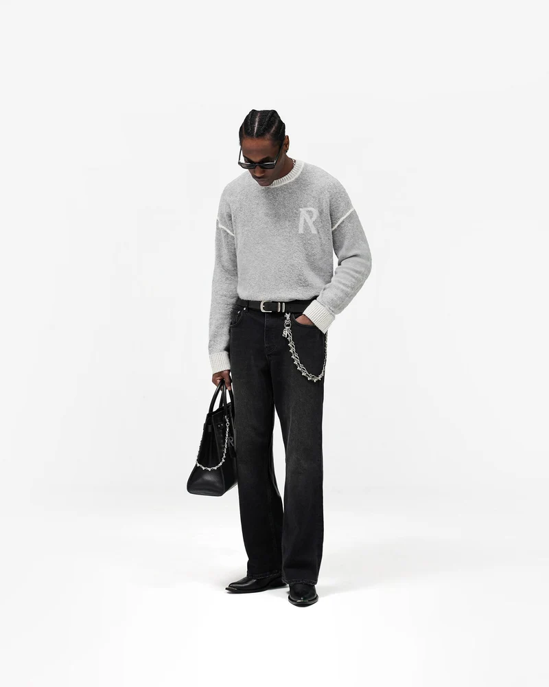 Laurel Knit Sweater - Sun Fade Grey