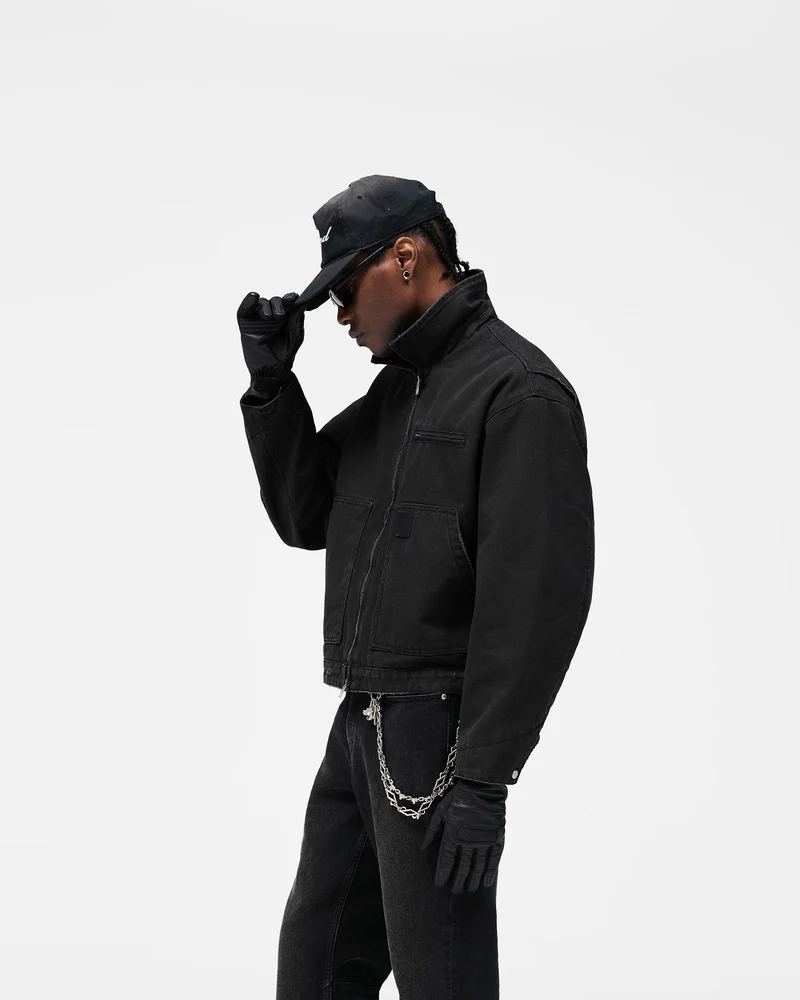 Heaton Workwear Jacket - Washed Black