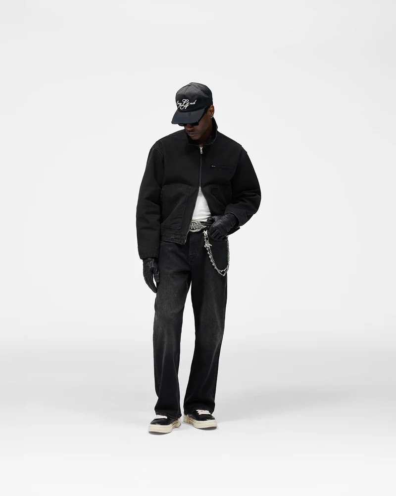 Heaton Workwear Jacket - Washed Black