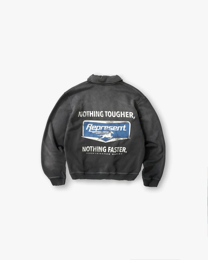 Nothing Faster Quarter Zip Sweatshirt - Stained Black