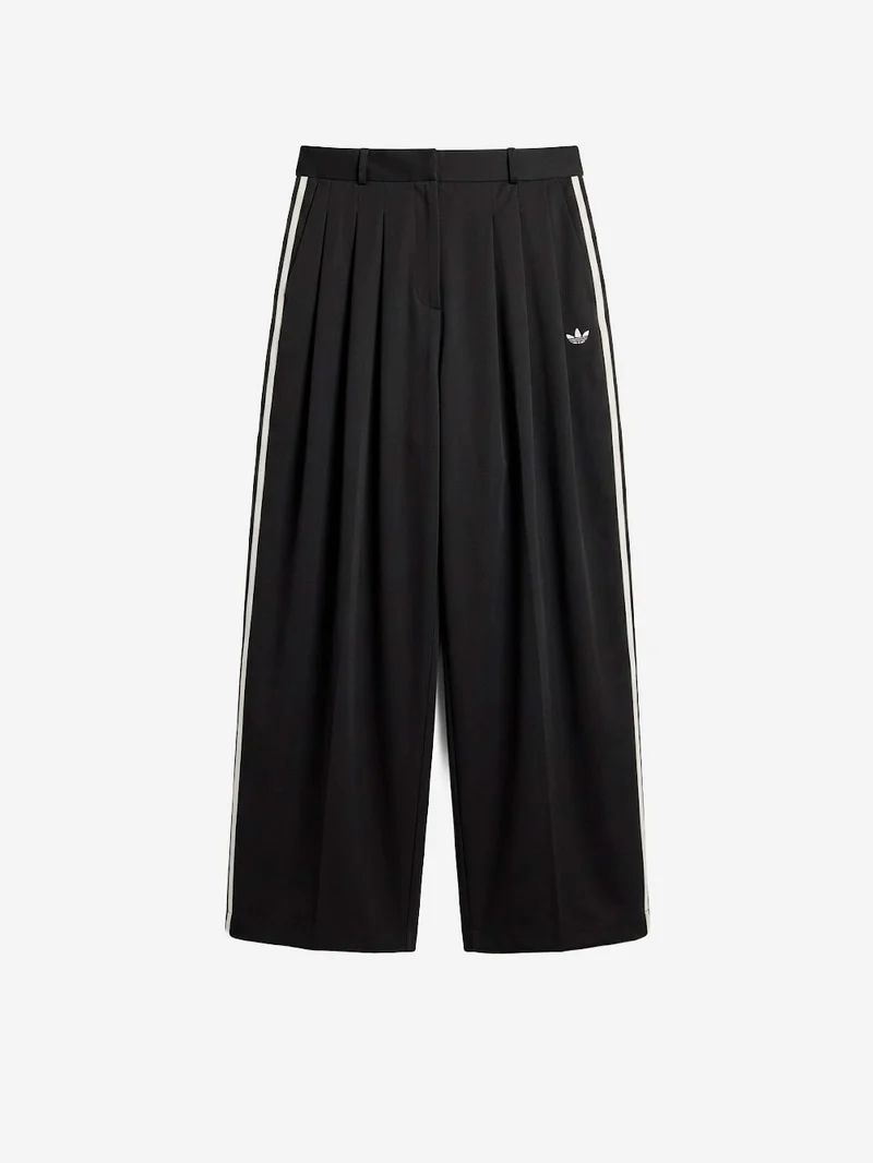 Pantaloni pleated neri
