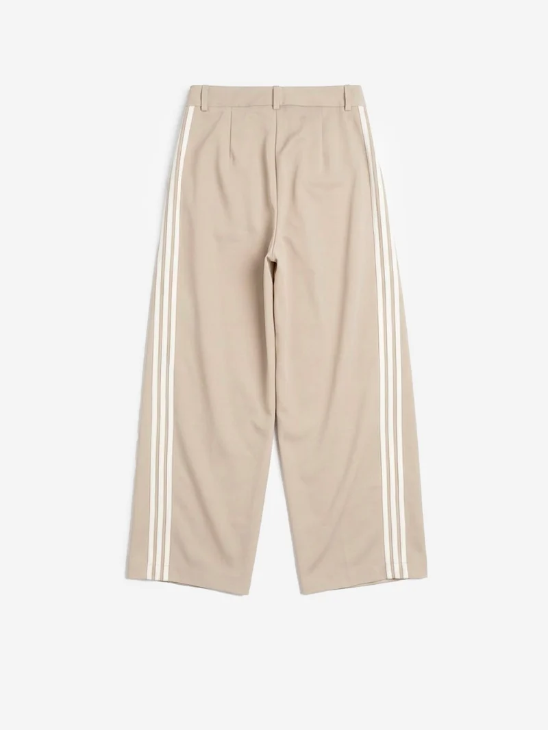 Pantaloni pleated beige