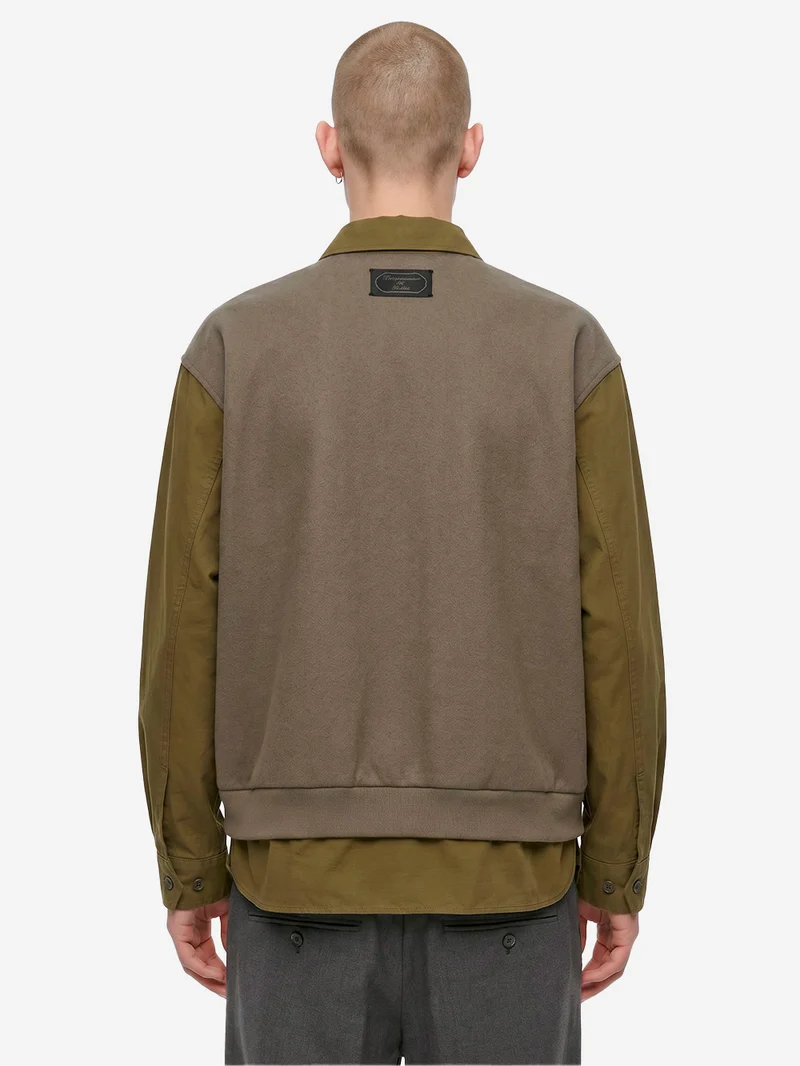 Camicia 'Field' verde con pannelli in ripstop