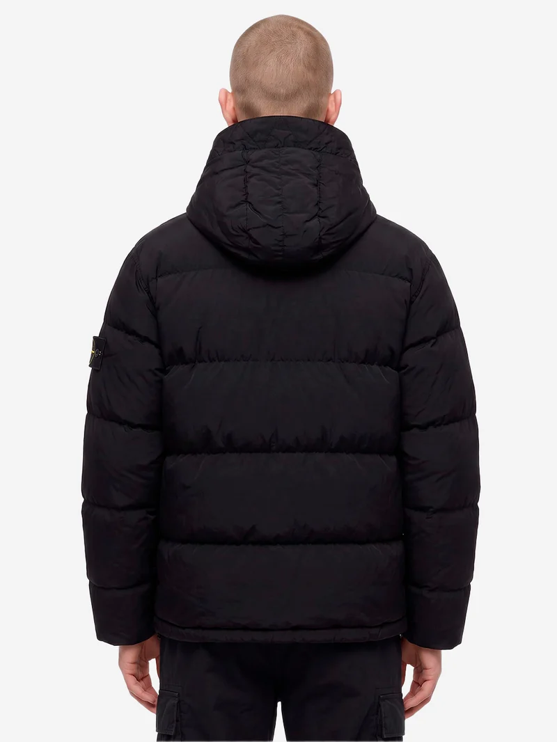 Piumino Nylon Metal in ECONYL nero