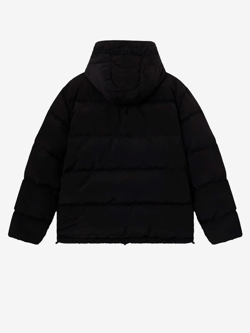Piumino Nylon Metal in ECONYL nero