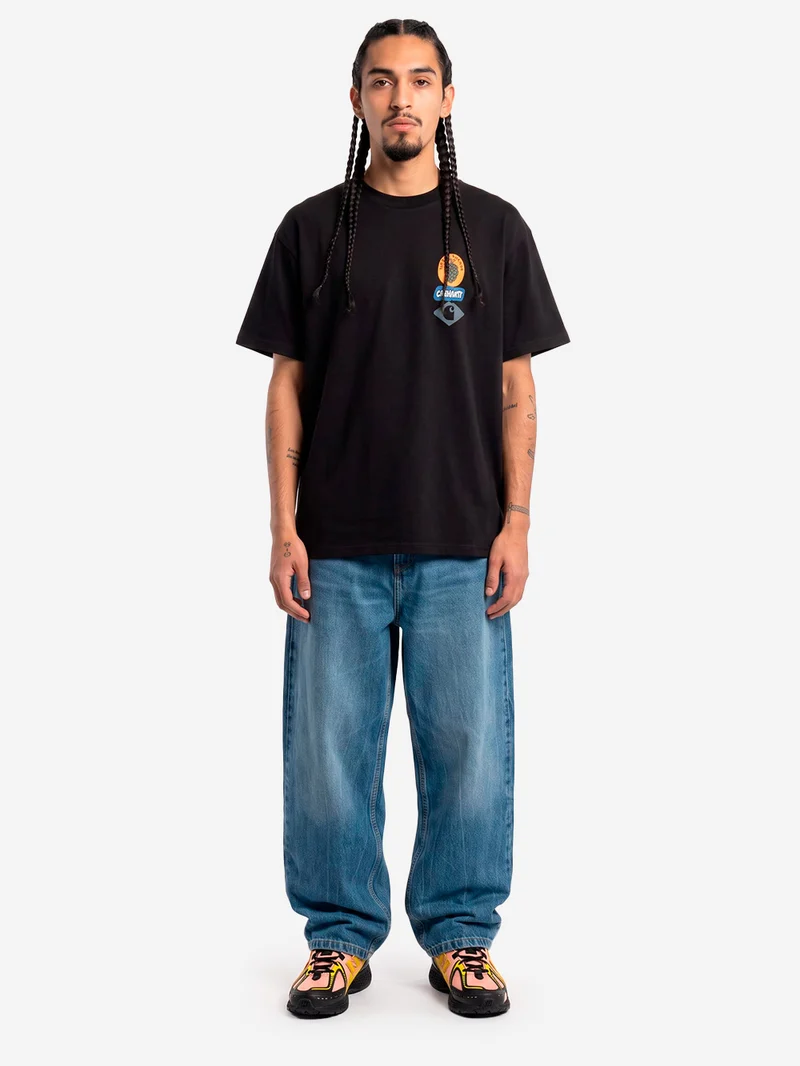 Pantaloni loose 'Brandon' in denim blu used