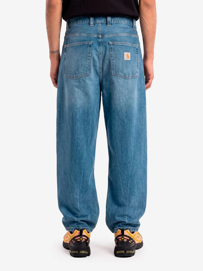 Pantaloni loose 'Brandon' in denim blu used