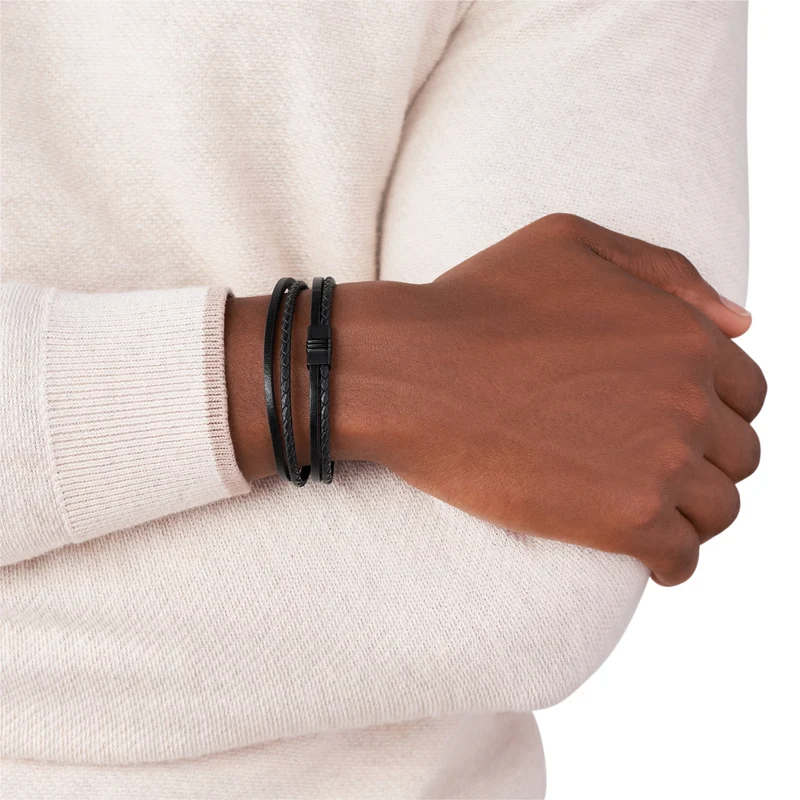 Fossil Vintage Casual herren Armband Schwarz JF03098001