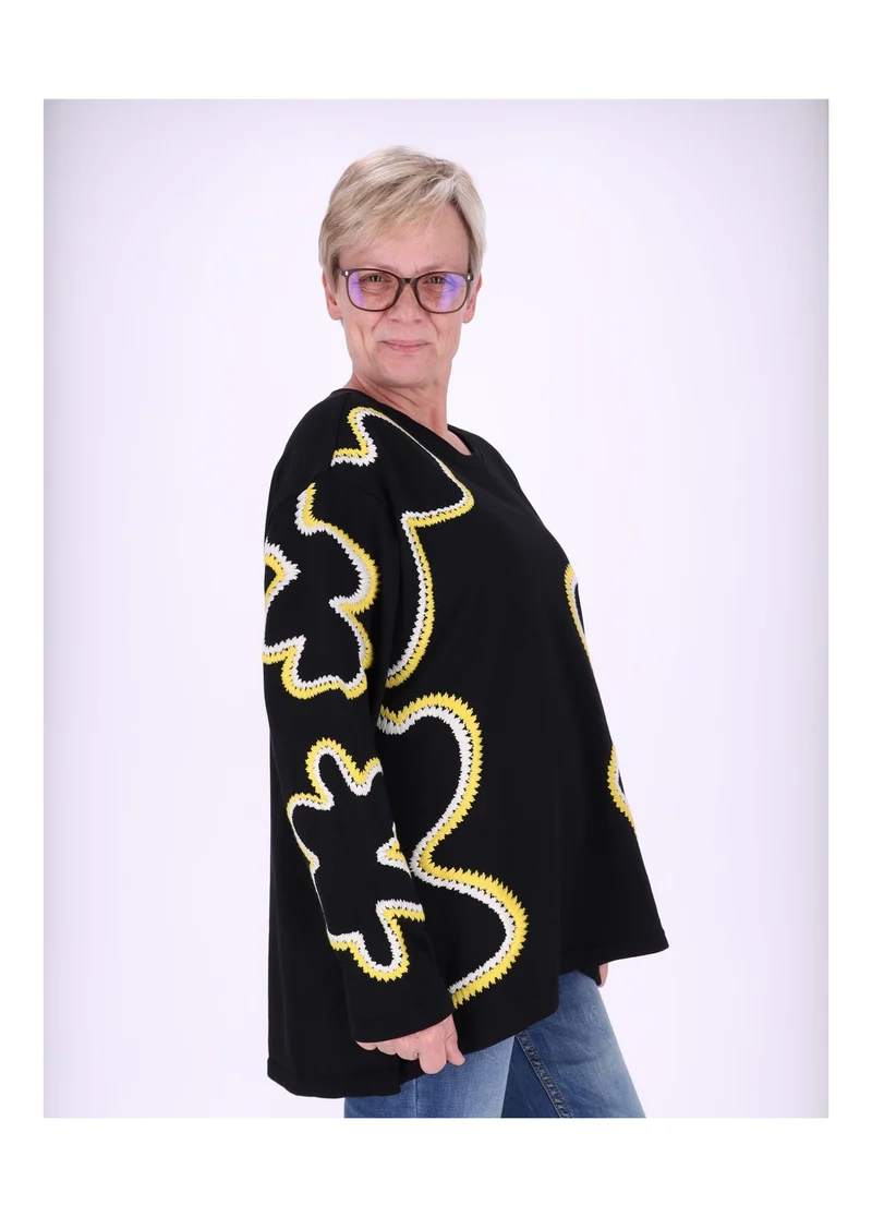 Splash of Color Sweatshirt Damen Blüte