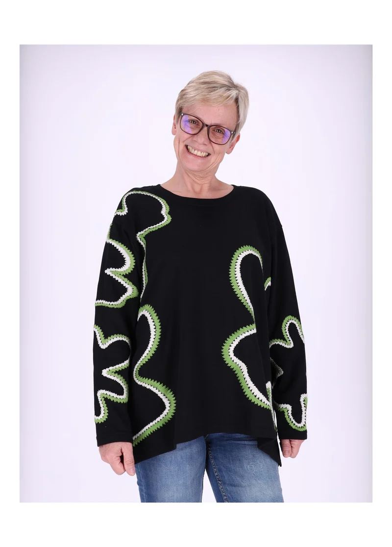 Splash of Color Sweatshirt Damen Blüte
