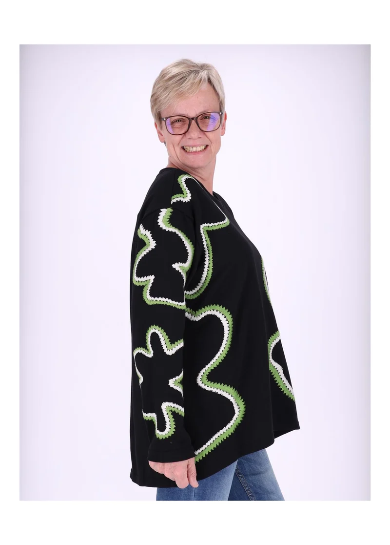 Splash of Color Sweatshirt Damen Blüte