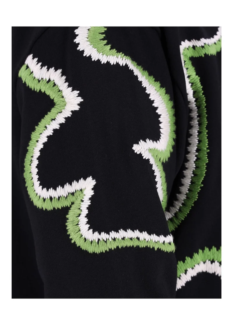 Splash of Color Sweatshirt Damen Blüte