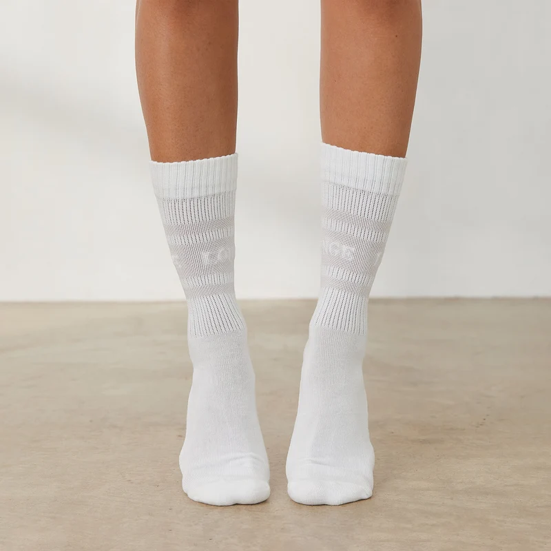 Essential Socken (2er Paket) - Crèmefarben