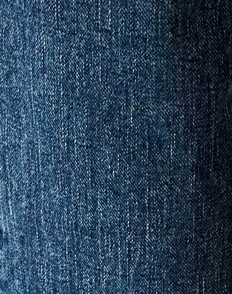 Bootcut-Jeans mit niedriger Leibhöhe in Ozeanblau