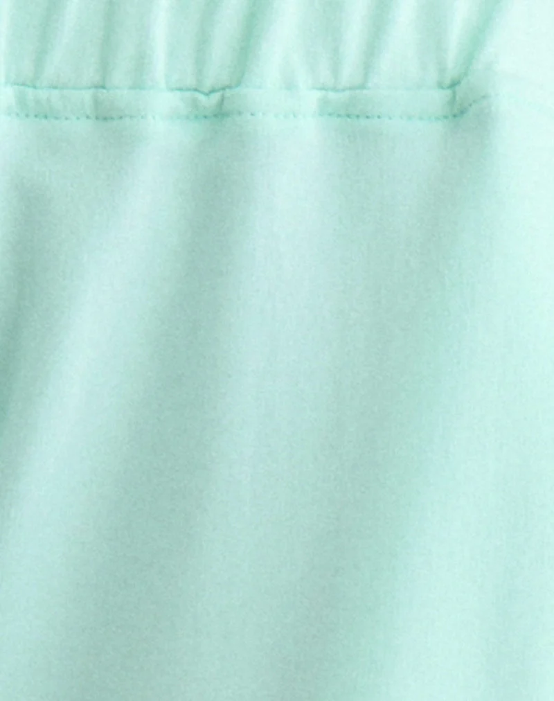 Wamino Capri-Hose in Aqua mit weißen Streifen