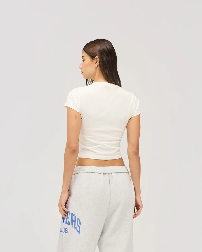 Represent Owners Club Baby Tee - Flat White