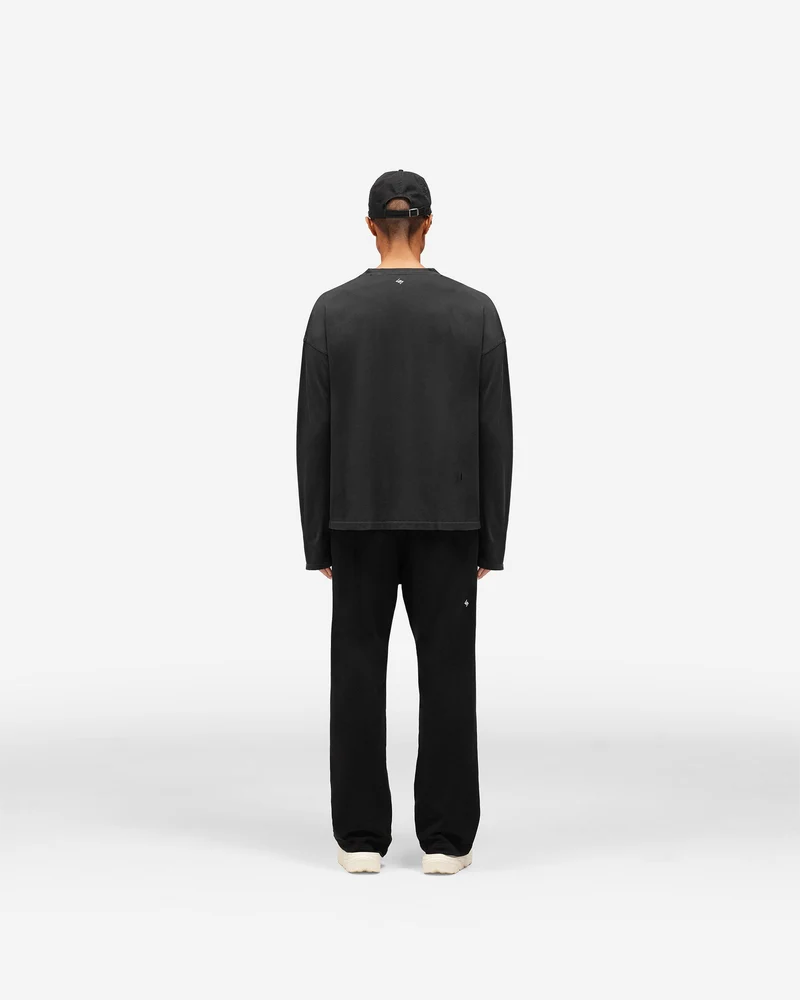 247 On A Mission Long Sleeve T-Shirt - Jet Black