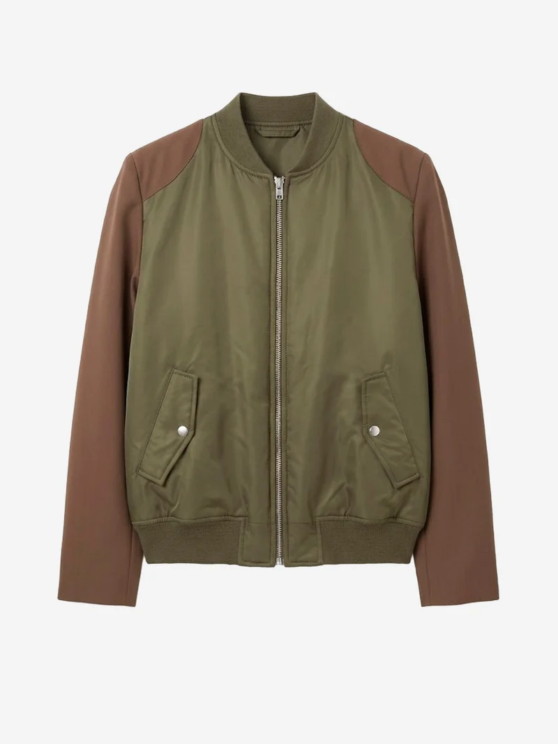 Giacca Bomber Mannequin in Nylon e Lana