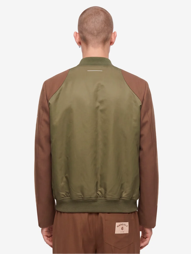 Giacca Bomber Mannequin in Nylon e Lana