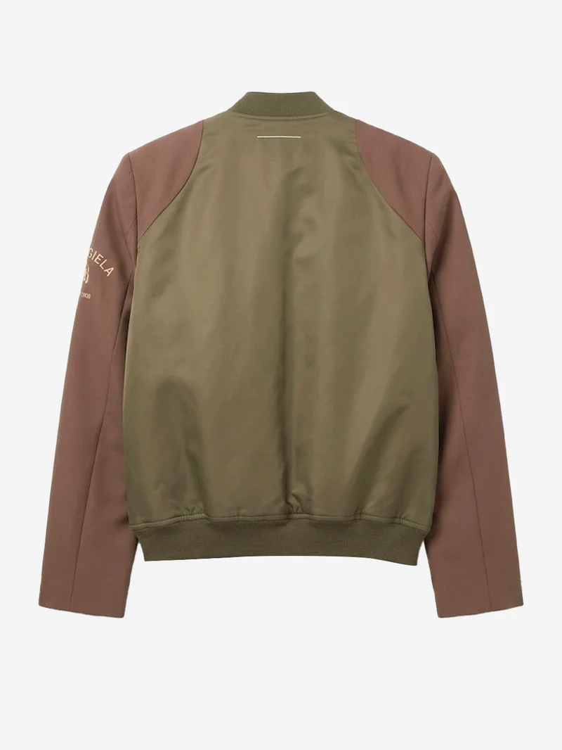 Giacca Bomber Mannequin in Nylon e Lana