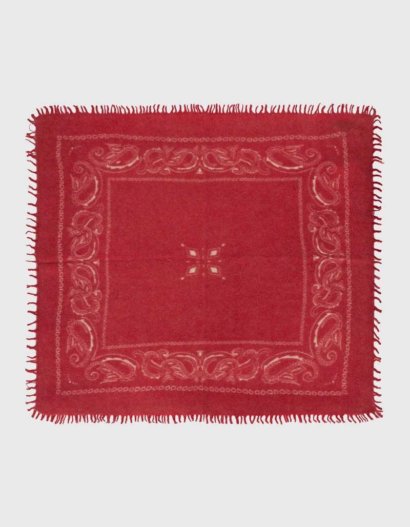 Kaschmir-Bandana-Schal mit Fransen