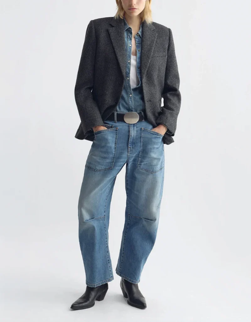 Barrel-Leg Jeans Shon