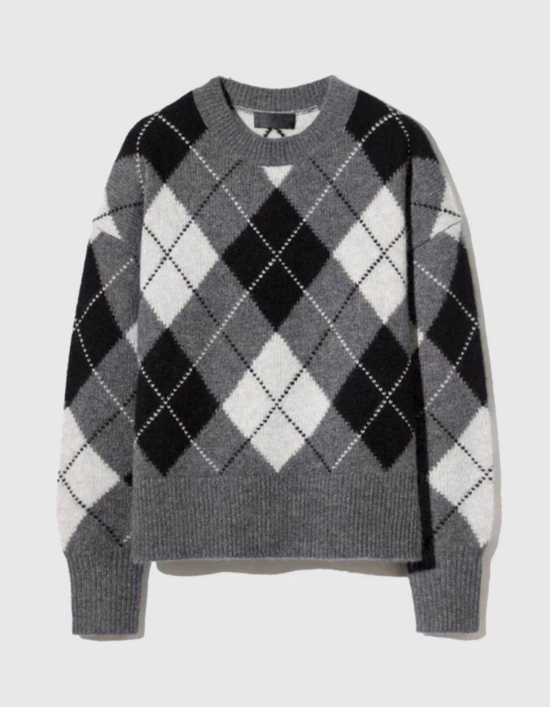 Kaschmir-Seiden-Mix Pullover Donnika Argyle