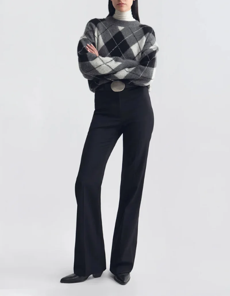 Kaschmir-Seiden-Mix Pullover Donnika Argyle