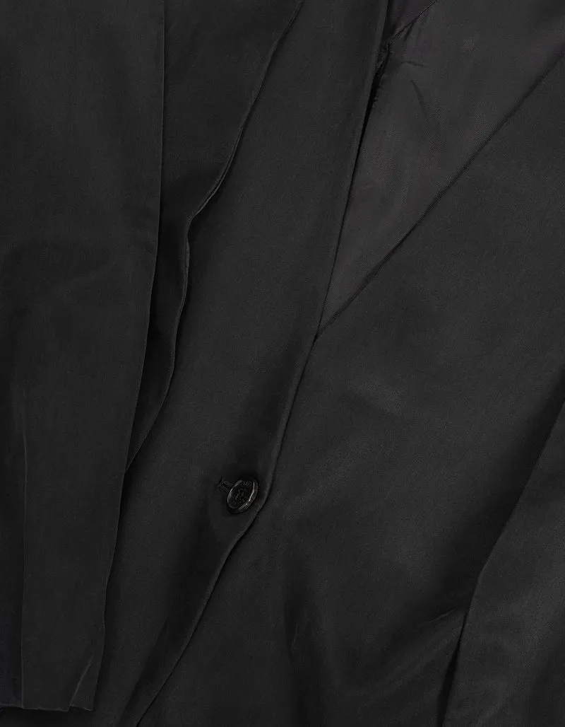 Oversize Blazer im Layering-Look mit Schulterpolstern