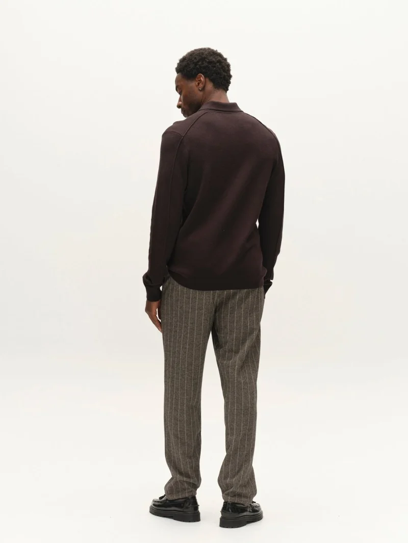 Gabba GABadriel Half Zip Lume LS Knit in der Farbe Meteorite