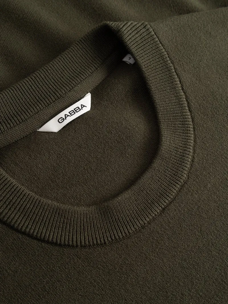 Gabba GABadriel O-Neck Lume LS Knit in der Farbe Forest Night