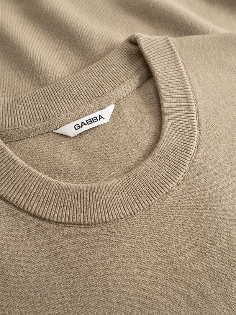 Gabba GABadriel O-Neck Lume LS Knit in der Farbe Sand Crocker