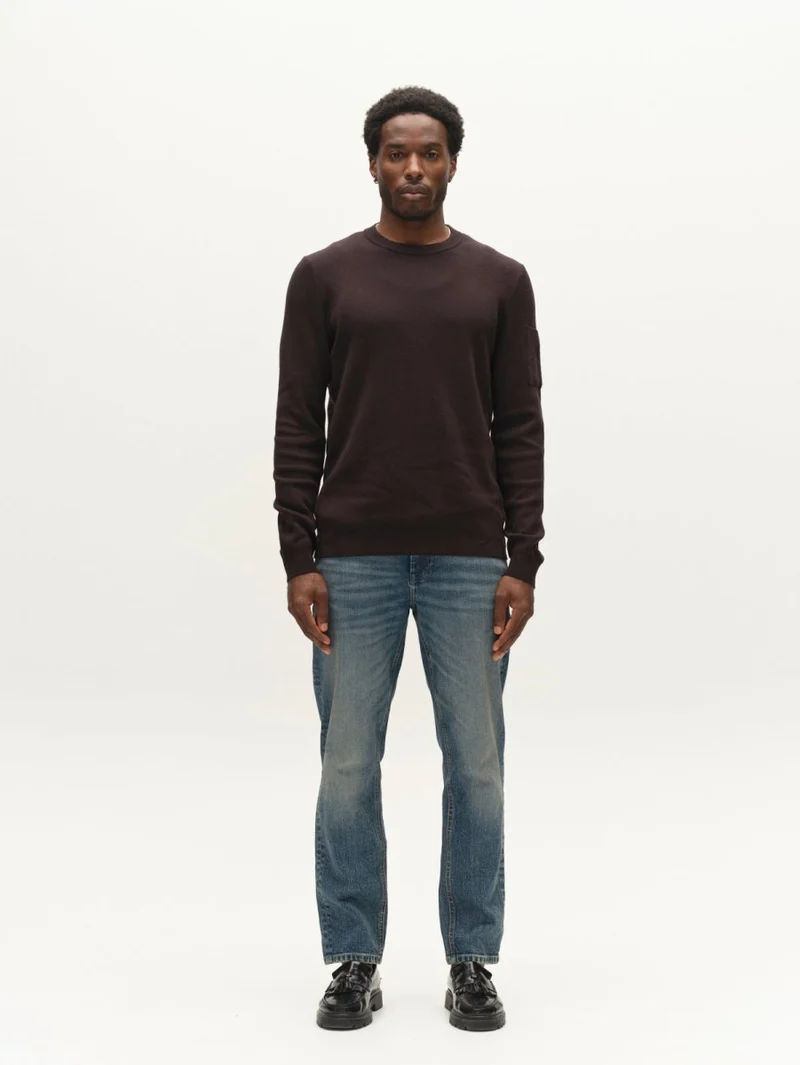 Gabba GABadriel O-Neck Lume LS Knit in der Farbe Meteorite