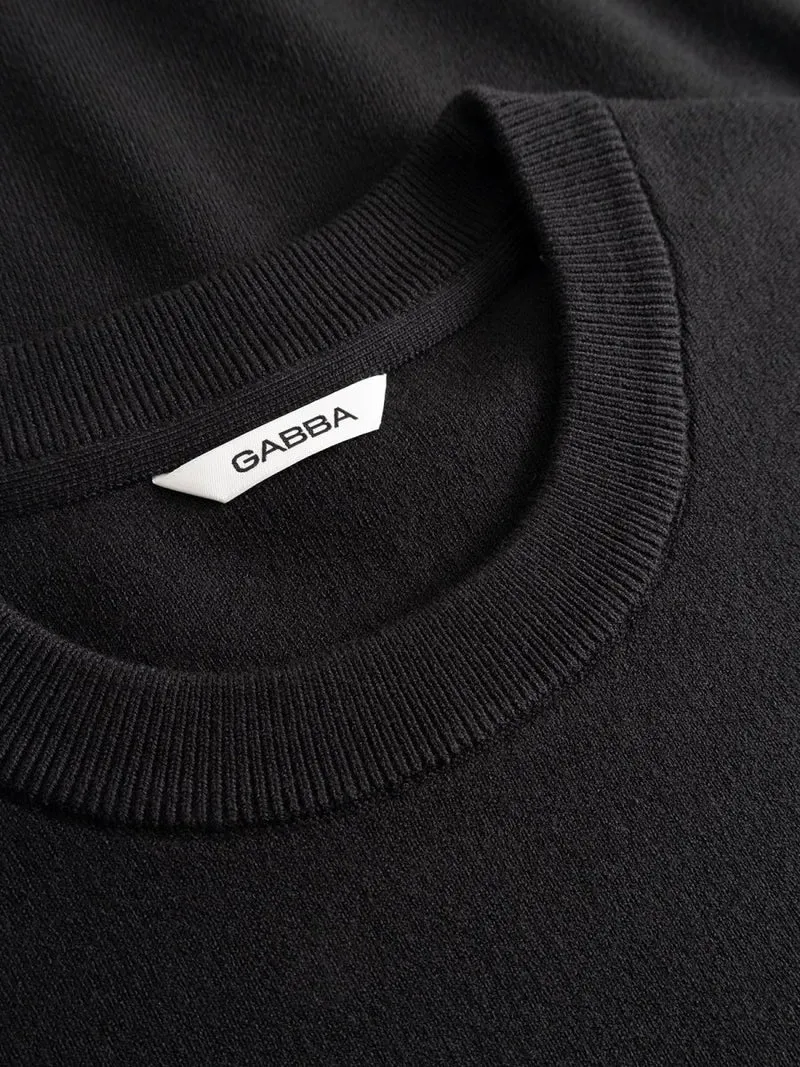 Gabba GABadriel O-Neck Lume LS Knit in der Farbe Meteorite