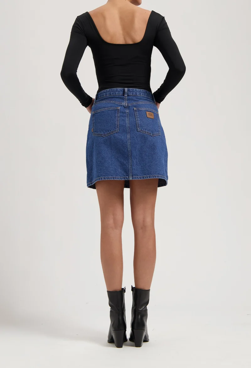 Audry Mini Skirt - Medium Stone