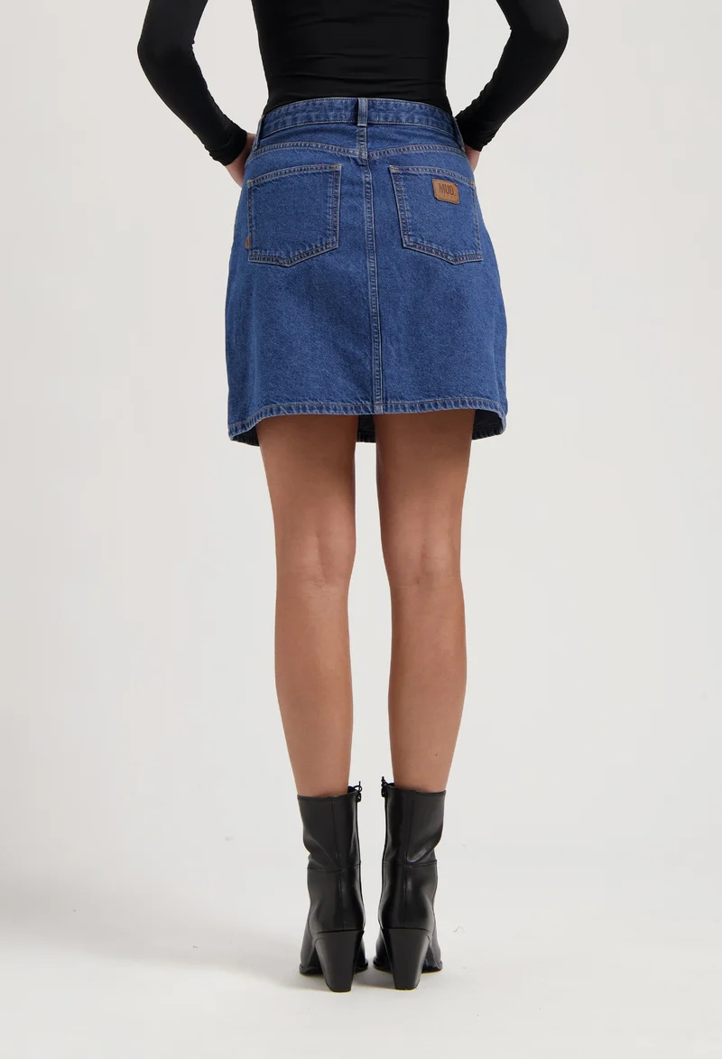 Audry Mini Skirt - Medium Stone