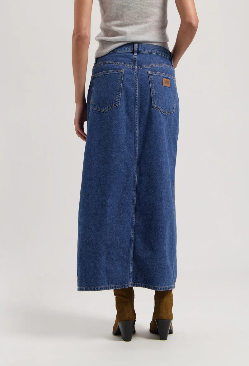 Lena Long Skirt - Medium Stone