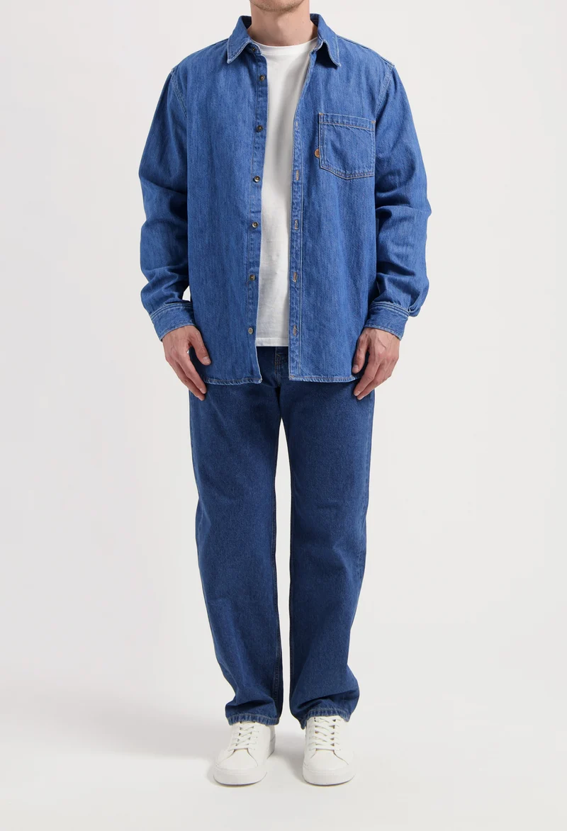 Chris Denim Shirt - Medium Stone - 25