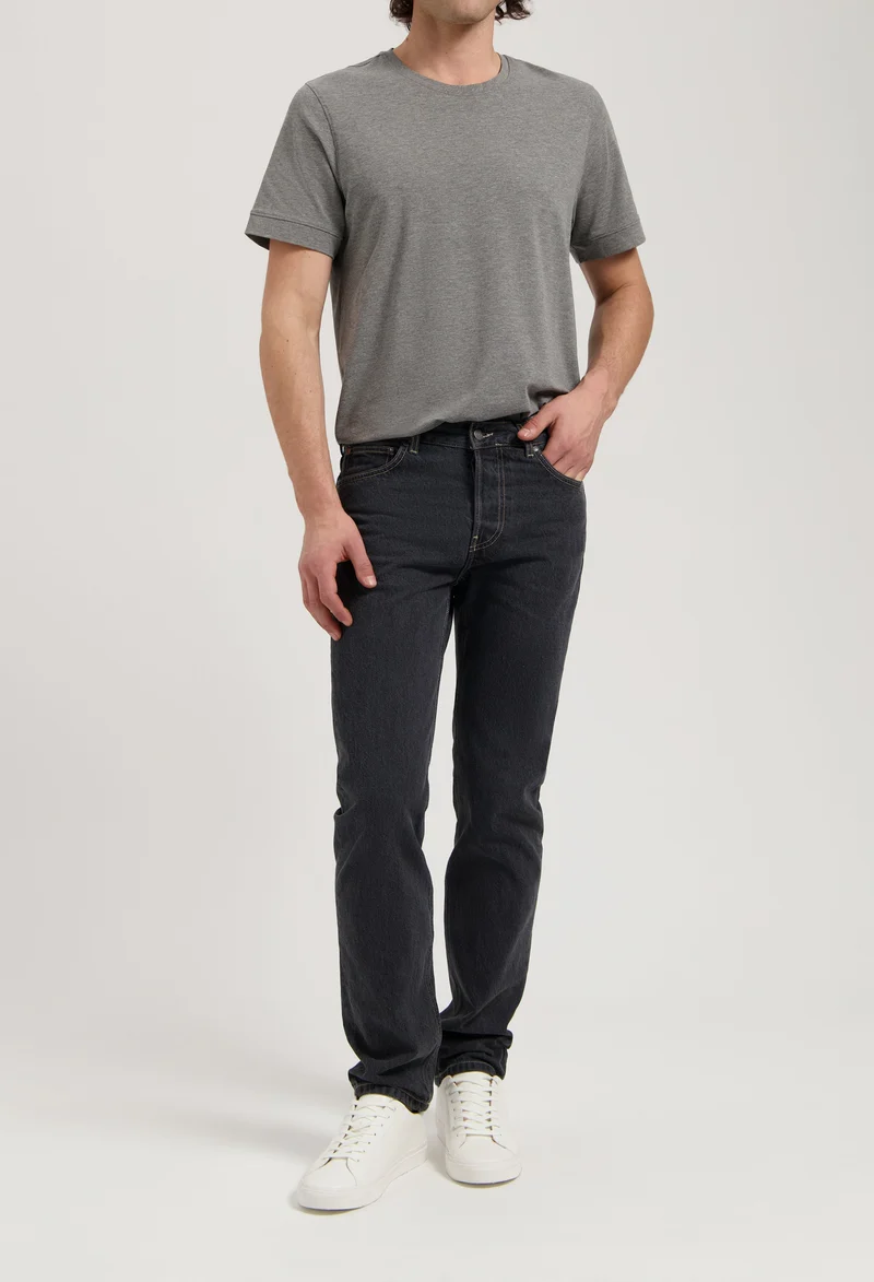 John Mid Straight - Medium Black