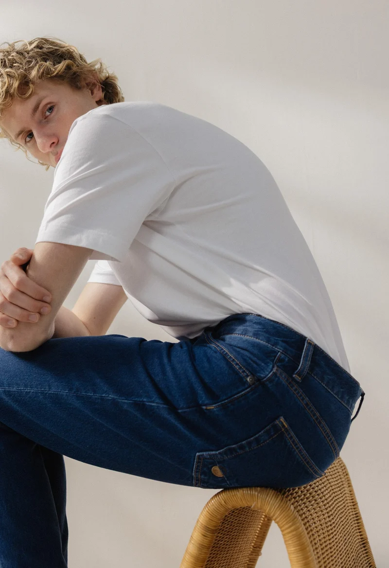 John Mid Straight - Stone Indigo