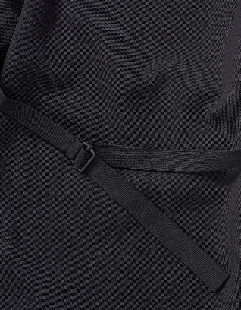 Wide-Leg Hose mit Riemen-Details