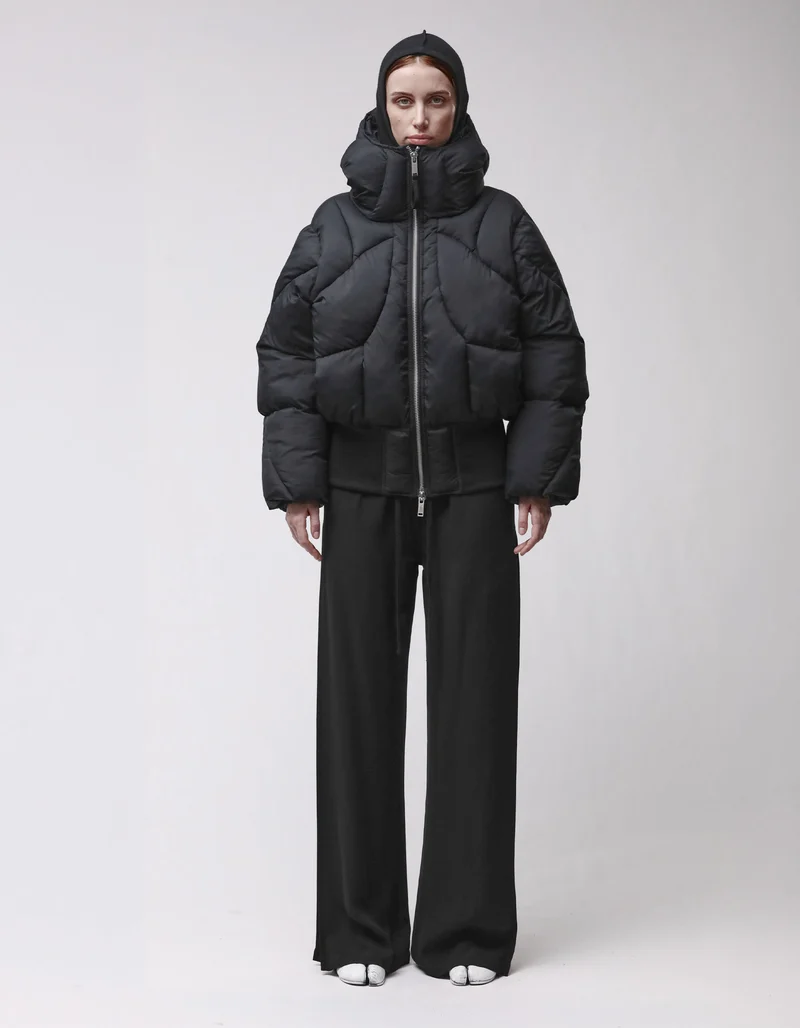 Wattierte Steppjacke mit Kapuze