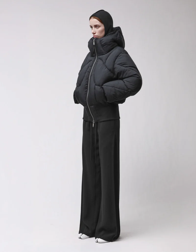 Wattierte Steppjacke mit Kapuze