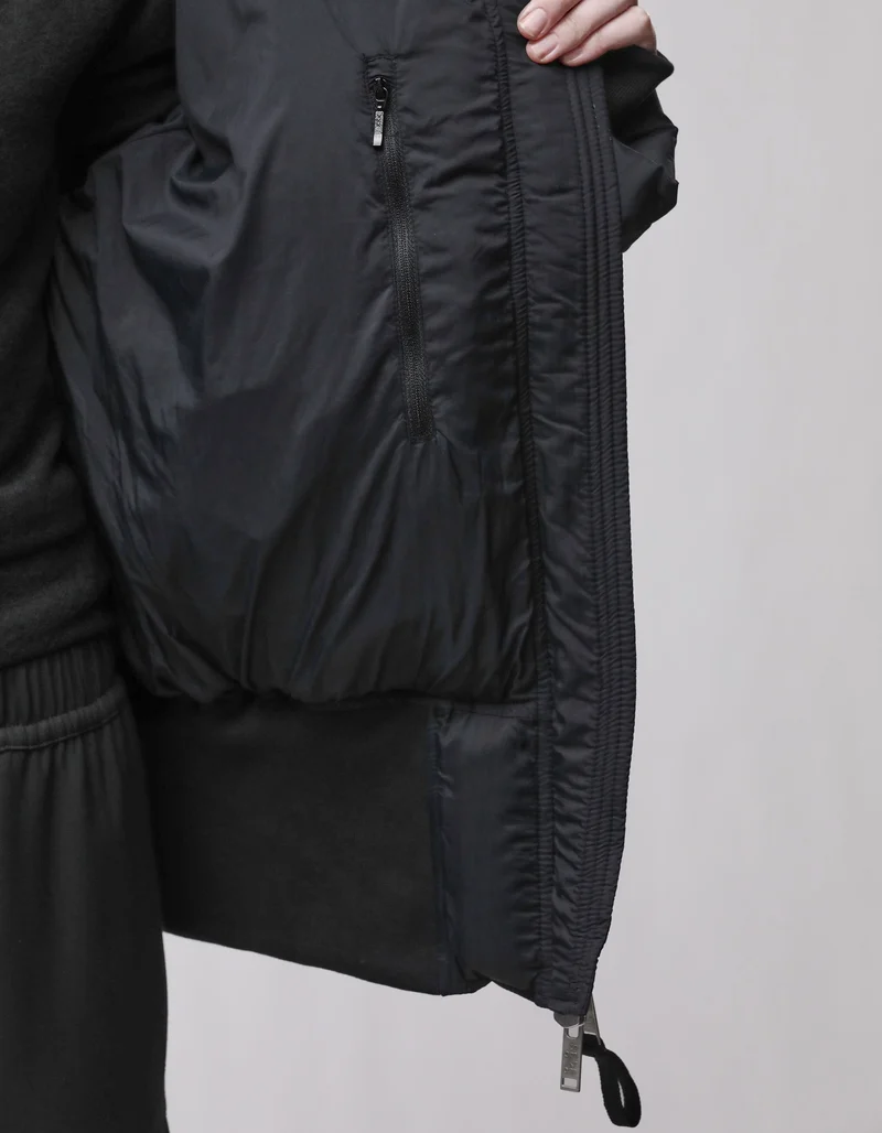 Wattierte Steppjacke mit Kapuze