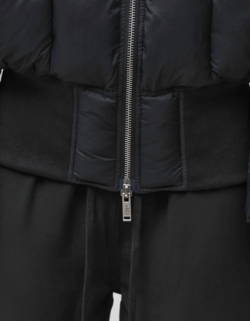 Wattierte Steppjacke mit Kapuze