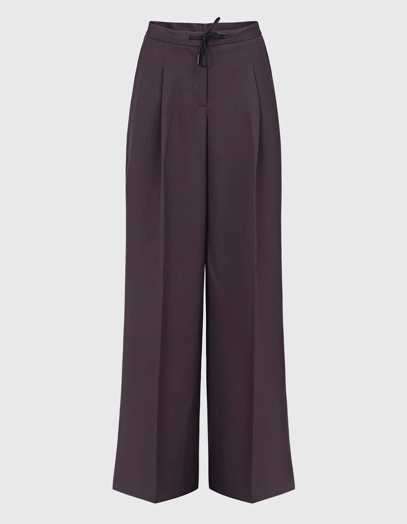 Wide-Leg Bundfaltenhose Eldara
