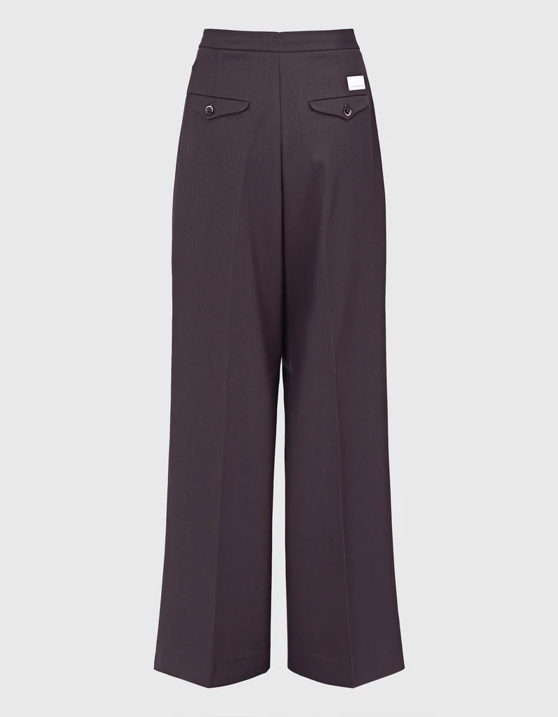 Wide-Leg Bundfaltenhose Eldara